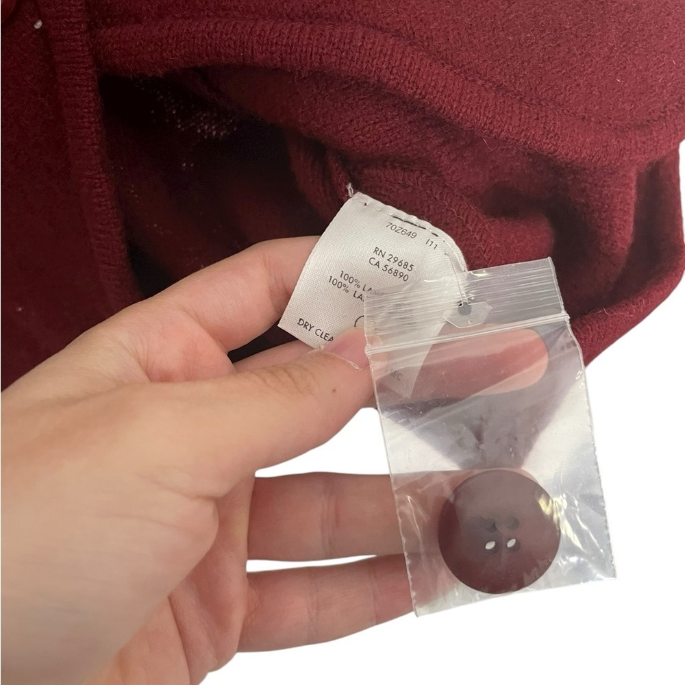 Pendleton Deep Red Blazer Lambswool Medium - image 3